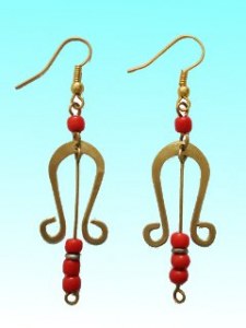 Boucles d'oreilles Lyre