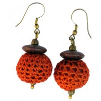 Boucles d'oreille automne indien