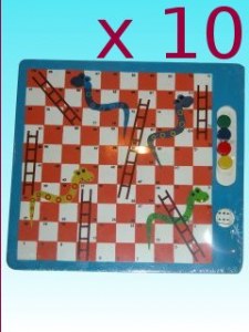 lot de 10 serpents et échelles