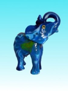 Bougie éléphant bleu PM