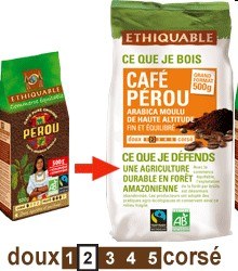 Café Perou 500 gr Ethiquable