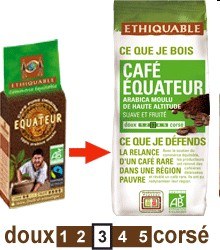 Café équateur 250 gr Ethiquable