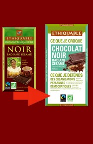 Chocolat noir badiane sesame bio 100 gr