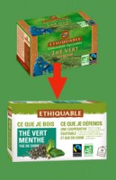 Thé vert menthe BIO  infusettes   ETHIQUABLE