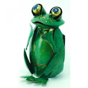 Photophore grenouille assise