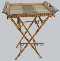 Standing tray, Bamboo, Knock down system