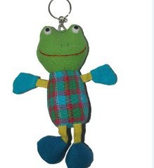 Porte clés peluche grenouille