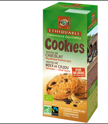 cookies noix de cajou chocolat ethiquable 175gr