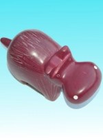 Hippopotame  Rouge 15 Cm	