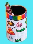 Pot à crayons jeux d'enfants