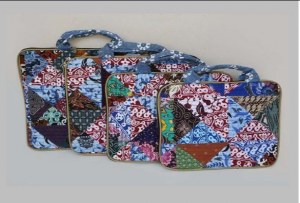Laptop bags, patchwork fabric material 16'