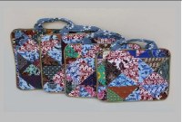 Laptop bags, patchwork fabric material 14'