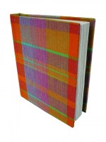 carnet madras grand 15 x 20,5 cm recouvert de madras coton