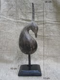 Sculpture oiseau albizia 38 cm