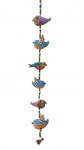 Suspension oiseaux patchwork env 100 cm en coton