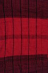 Etole 100% coton rouge rayures noires 180 x 40 cm