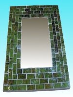 Miroir rectangulaire 20 x 25 vert
