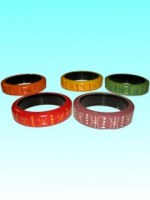 Lot de 5 bangles bois plats