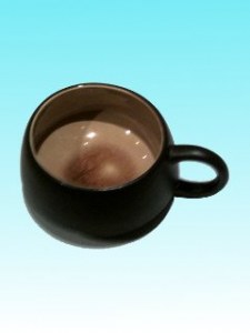  Tasse déjeuner céramique caramel 