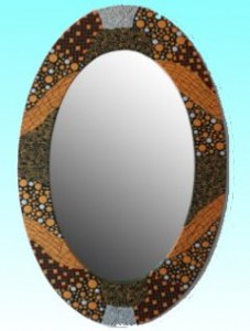 Miroir ovale Bromo
