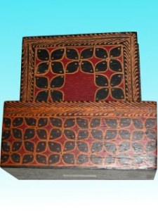 Lot de 6 sous verres batik