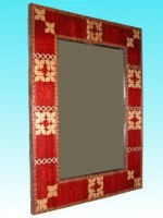 Miroir batik Javanais GM 61x46 cm int 43x28