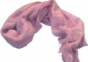 Scarf 50% silk 50% cotton lilac 160x 75 cm