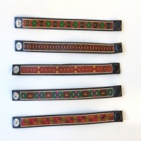 bracelet cuir batik multicolore