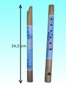 Flûte bambou papillon
