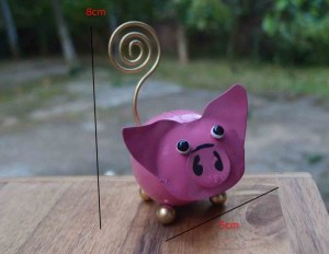 METAL PIG STATUE