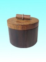 en bois boîte w/cinamon cacak dia. 7 cm x H 5 cm