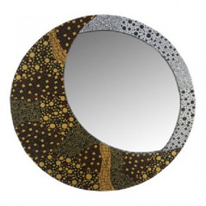 Miroir bromo lune argentée 