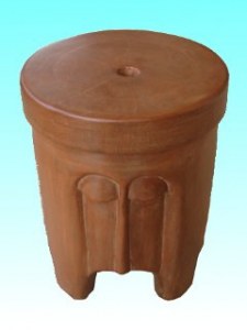 Tabouret masque naturel