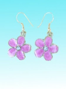 Boucles d'oreille Meena Fleur rose