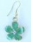 Boucles d'oreille Meena Fleur verte