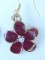 Boucles d'oreille Meena Fleur pourpre