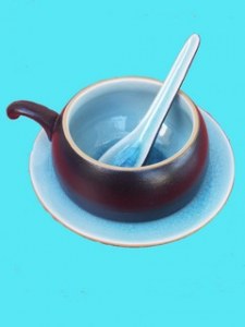 Tasse à Café ronde turquoise