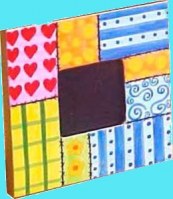 Cadre photo patchwork